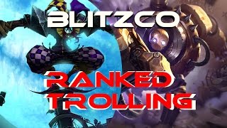 Ranked Trolling - Blitzco - Shaco Blitzcrank Botlane
