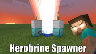 How To Make a Herobrine Spawner in Minecraft PE