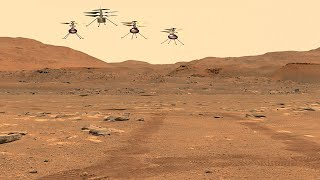 Ingenuity no estará solo en Marte - animación sobre imagen real