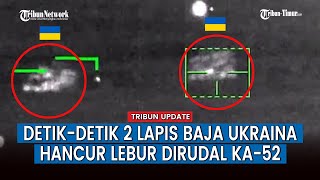 Hancur Lebur! Helikopter Alligator Rusia 'Cetak Dua Gol' pada Dua Kendaraan Lapis Baja Ukraina