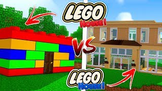 Minecraft - LEGO HOUSE vs LEGO HOUSE!!