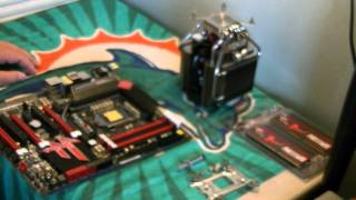Building "The Fire" Gaming rig, Pt. 7: Installing the Cooler Master V8 on to the motherboard