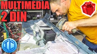 Когда захотел 2DIN магнитолу, а поставить некуда. Изготовление панели, установка и подключение