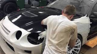 Перенос симметрии переднего расширителя слева Celica st205 (Celica ST205 body extension)