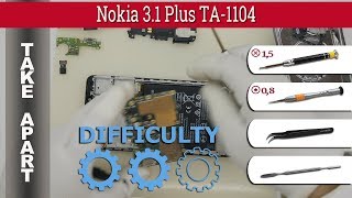 How to disassemble ? Nokia 3.1 Plus TA-1104 Take apart Tutorial