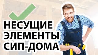 Какие элементы дома СИП панелей являются несущими? Главные несущие элементы дома из СИП-панелей