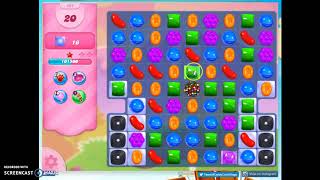 Candy Crush Level 494 Audio Talkthrough, 2 Stars 0 Boosters
