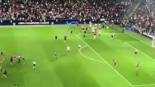 RB Salzburg - Crvena Zvezda fans celebrating