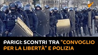#Parigi, scontri tra manifestanti del "convoglio per la libertà" e polizia