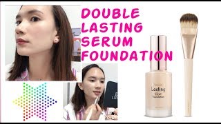 NEW ETUDE HOUSE DOUBLE LASTING SERUM FOUNDATION FIRST IMPRESSION  REVIEW