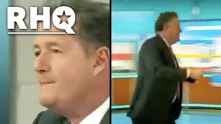 Piers Morgan STORMS Off Set Then QUITS His Show