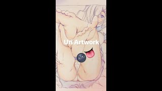 Upskirt Anime Babe Lying down || Speed Painting