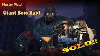 MARVEL Future Fight - Giant Boss Raid (Cable - SOLO Run!)