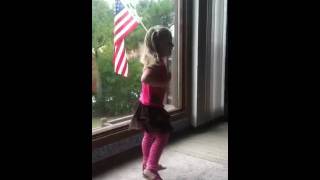 Little girl farts while dancing