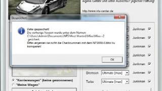 Тюнинг для  NFS MW