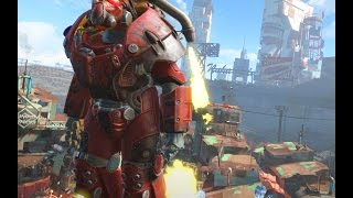 Реактивный ранец в Fallout 4 (тони старк завидует)