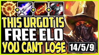 THIS URGOT BUILD IS FREE ELO ? YOU CANT LOSE AGAINST ANYTHING ? TOP Urgot Season 9 Ranked Gameplay
