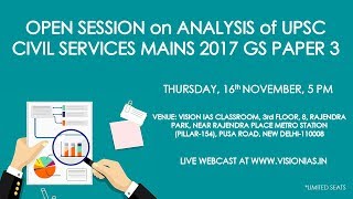 Analysis of UPSC Civil Services Mains 2017 GS Paper III