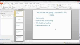 Constructor, Method Overloading in C#
