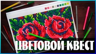 ЦВЕТОВОЙ КВЕСТ | ПРОЧИТАННЫЕ КНИГИ ЗА ЯНВАРЬ 2017 | РАСКРАСКА ПО НОМЕРАМ | YulyaBullet