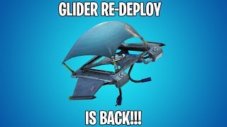 GLIDER RE-DEPLOY IS BACK!!!  Fortnite Battle Royale 7.20 Content Update