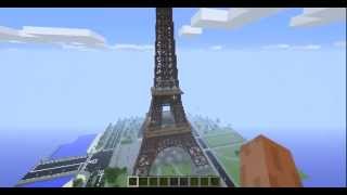 Эйфелева башня в Minecraft!