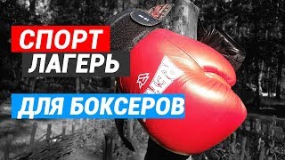 Спортивный лагерь боксеров – кросс, бой с тенью, тренировки на улице