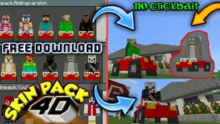 SKIN PACK 4D MOUNTED ON CAR - MINECRAFT SKINS