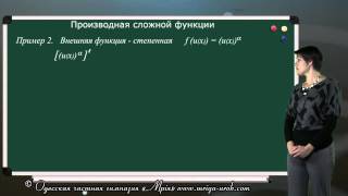 Производная сложной функции
