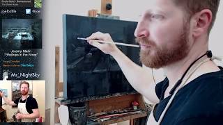 Learning from the masters - oil painting after Jeremy Mann - Part 2 #painting #art #oil #cityscape