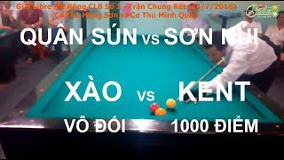 Bida Thi Đấu | Cơ Thủ Hồng Sơn (Kent 1000 Điểm) vs Cơ Thủ Minh Quân (Vua Xào) (bida8.vn)