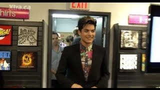 Adam Lambert near miss!