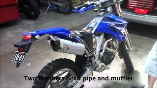 Yamaha WR450F Two Brothers M2R Exhaust System
