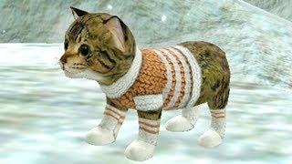 СИМУЛЯТОР Маленького КОТЕНКА #21 Виртуальный потимец и Санта клаус с снеговиком и оленями #ПУРУМЧАТА