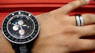 BLACK AND WHITE DIAMOND WATCH