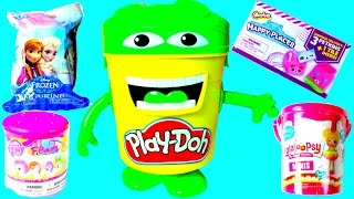 Cubeta de Play Doh Juguetes Sorpresa Disney Lalaloopsy Frozen Play Doh Bucket with Toys!Mundo de Jug