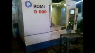 ROMI D 600 - ENTRADA MANUAL DE DADOS (MDI)  - VÍDEO AULA CENTRO DE USINAGEM
