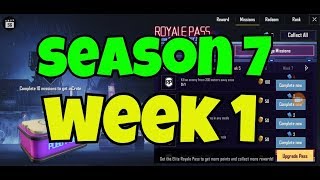Season 7 royale pass week 1 pubg mobile missions