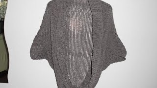 Erklärung zur Häkeljacke die in einem Stück gehäkelt wird