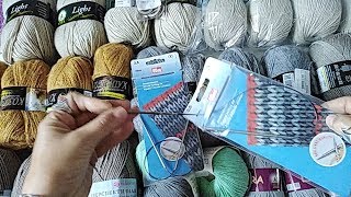 Посылка из рукодельного магазина "МИР ВЫШИВКИ"  // Обзор пряжи , спиц //  Планы.