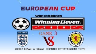 [PS1] Winning Eleven 2002 - England European Cup Gameplay - Game 3 ENG vs SCO