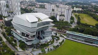 Flying around biopolis, meteropolis and fusinopolis_Crashing my DJI Mavic Pro!