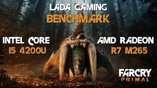Far Cry Primal Benchmark | LOW | i5 4200u | R7 M265 | 4GB RAM