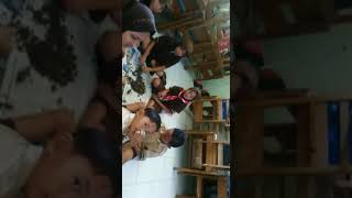 Pembuatan patung kreasi anak Sd
