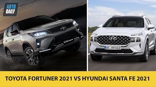 Toyota Fortuner 2021 SO KÈ Hyundai SantaFe 2021: Chọn SUV Nhật hay Hàn?