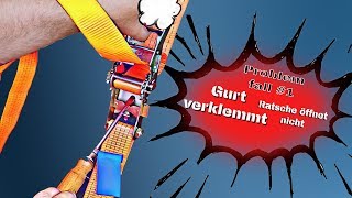 ? #Hilfe!!! Spanngurt lässt sich nicht lösen ? Spanngurt öffnen Problemfall verklemmt