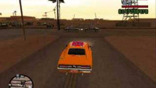 Dukes of hazzard movie crash scene in GTA SA