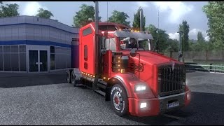 (Euro truck simulator 2) Супер мега дальнобойщик # 45 (МОД Kenworth T800)