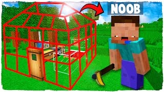? MINECRAFT - NOOB VS CASA INVISIBLE CON ELTROLLINO