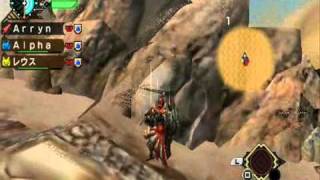 Monster Hunter Portable 3rd - Jhen Mohran part 1 (Lance)